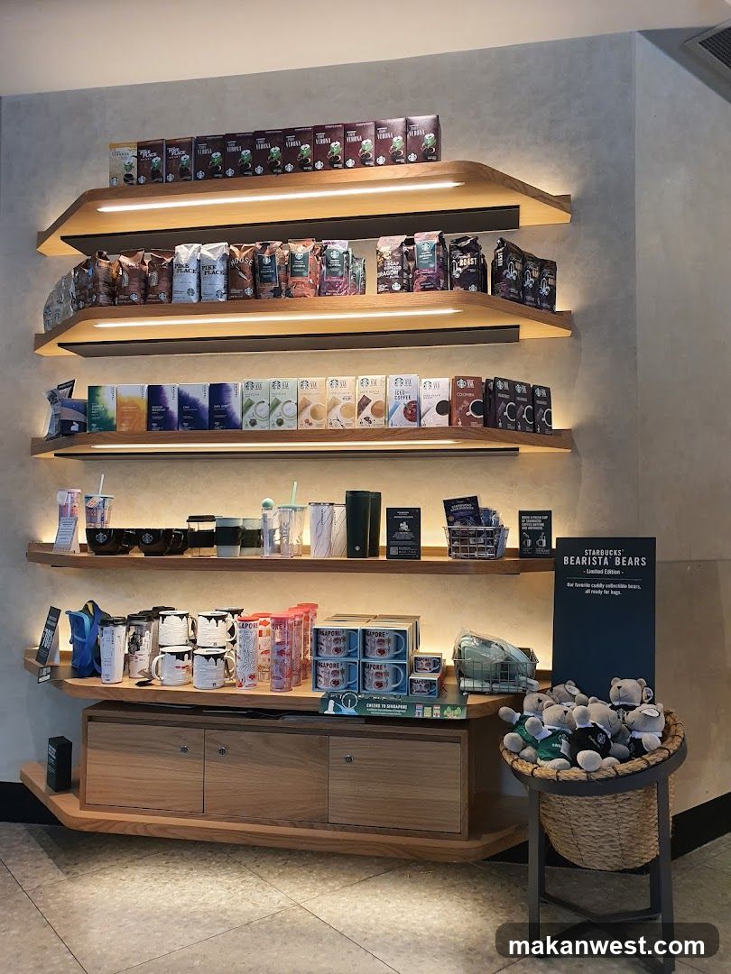 Starbucks Product Display Shelf