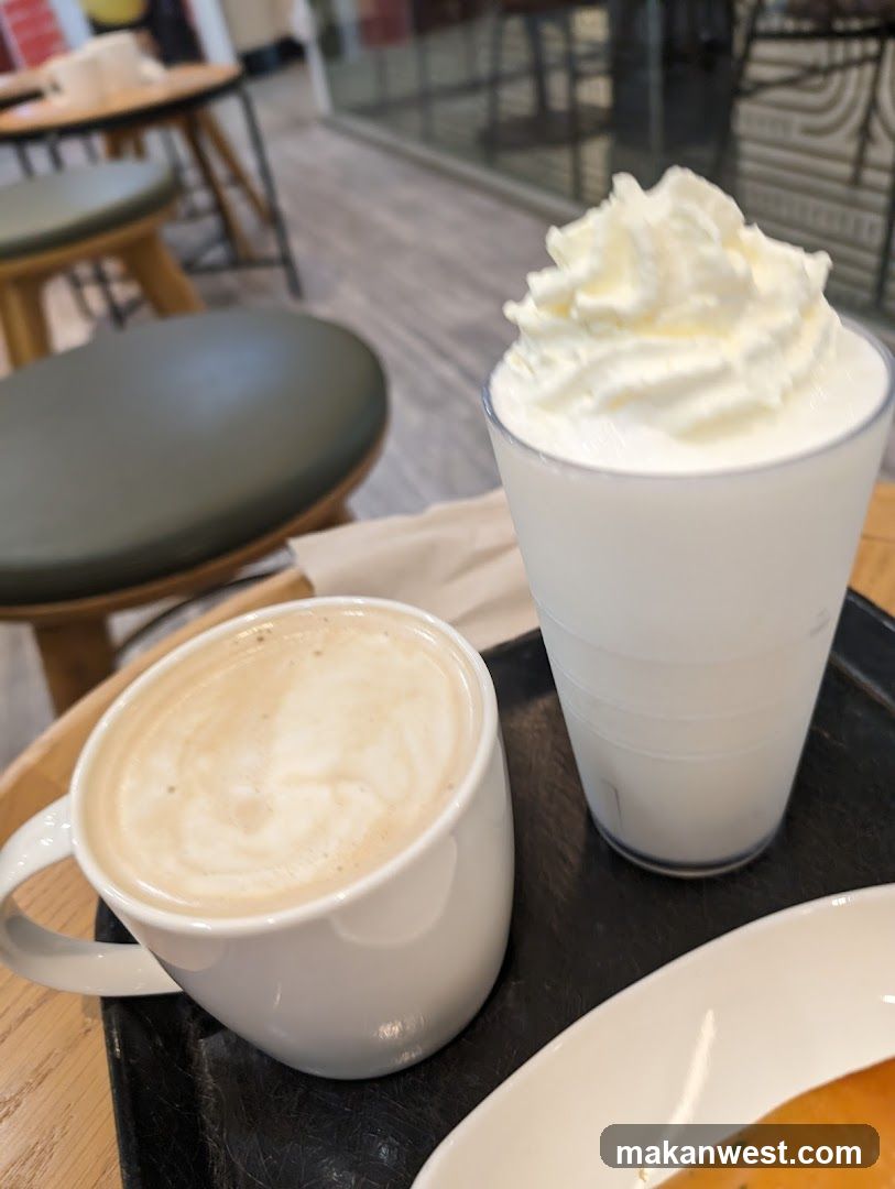 Coffee and Milkshake at Cafe