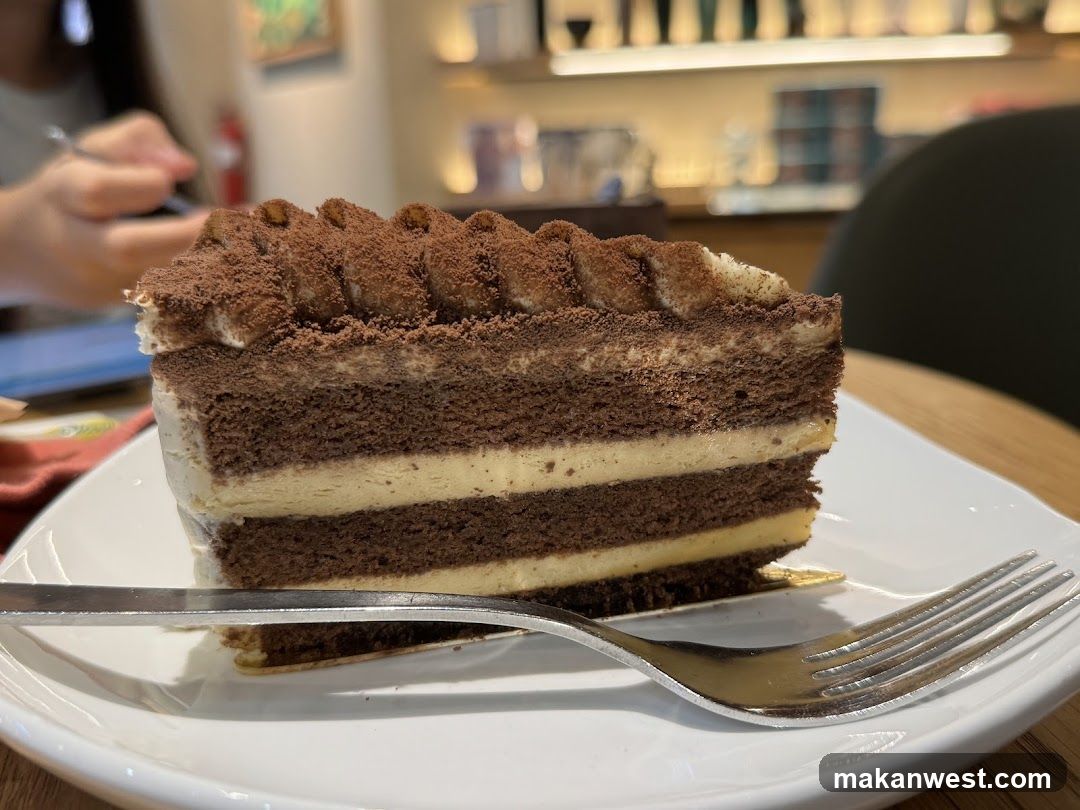 Slice of Layered Chocolate Cake