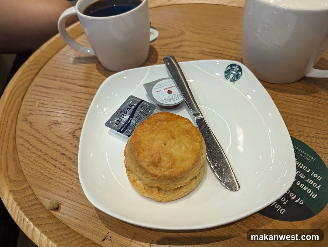 Starbucks Biscuit and Coffee