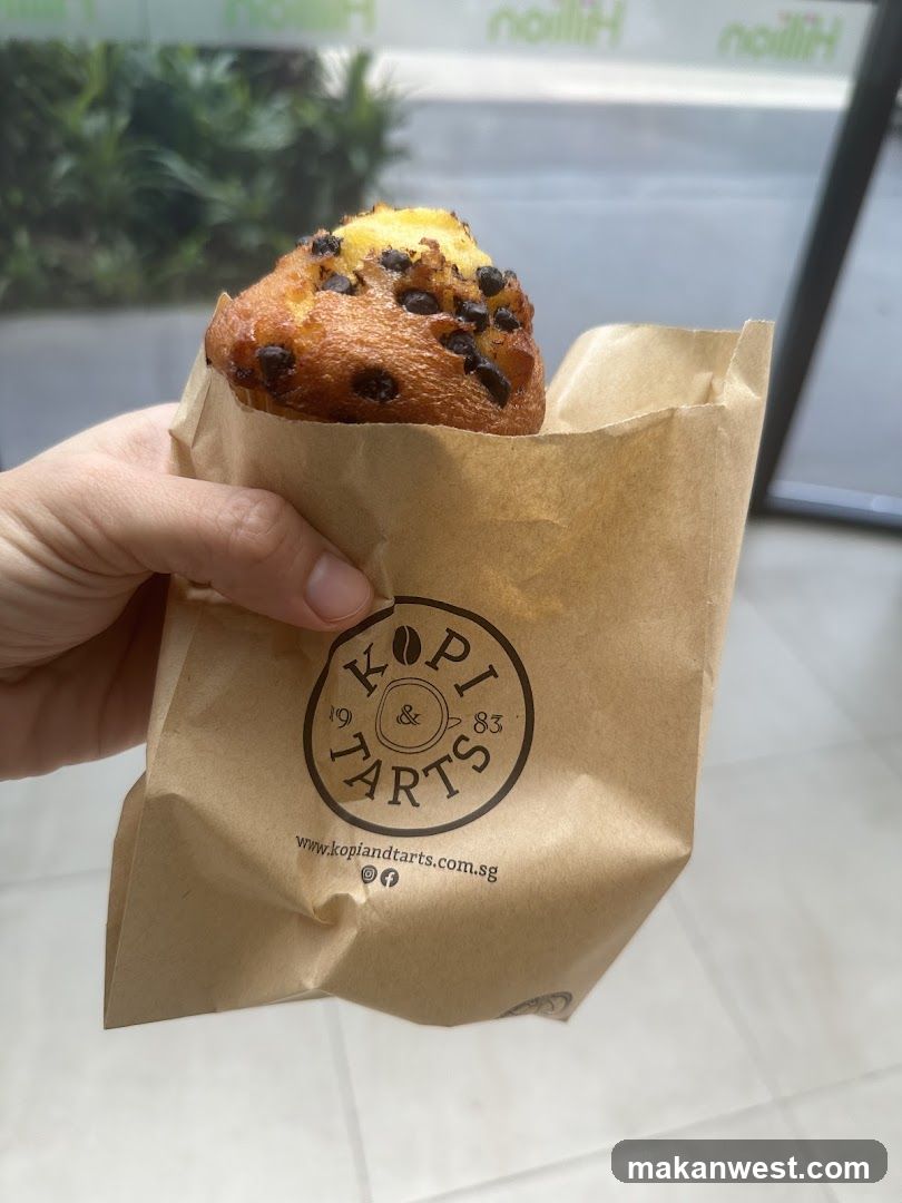 Kopi Tarts pastry in paper bag