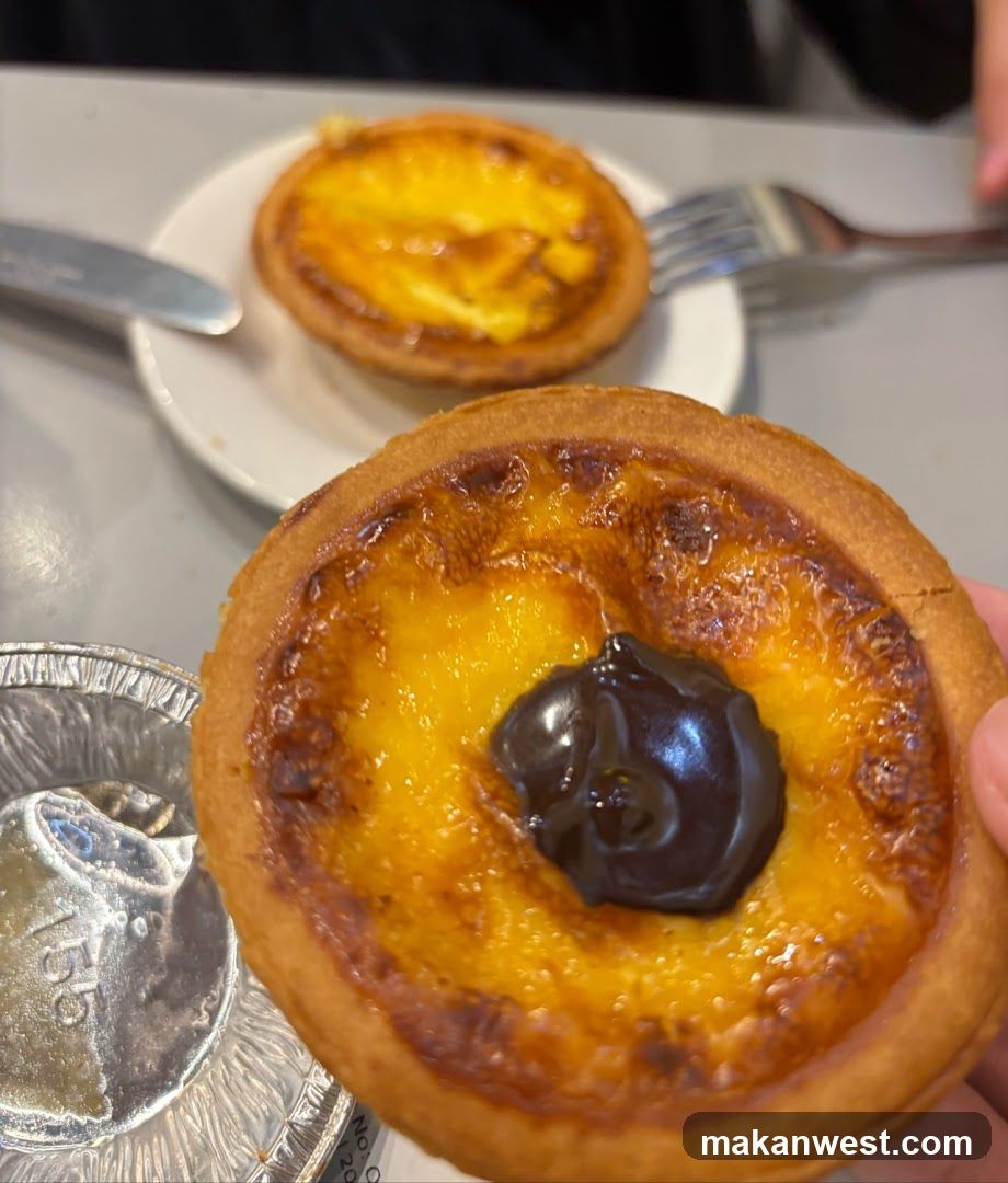 Egg Tart with Chocolate Center