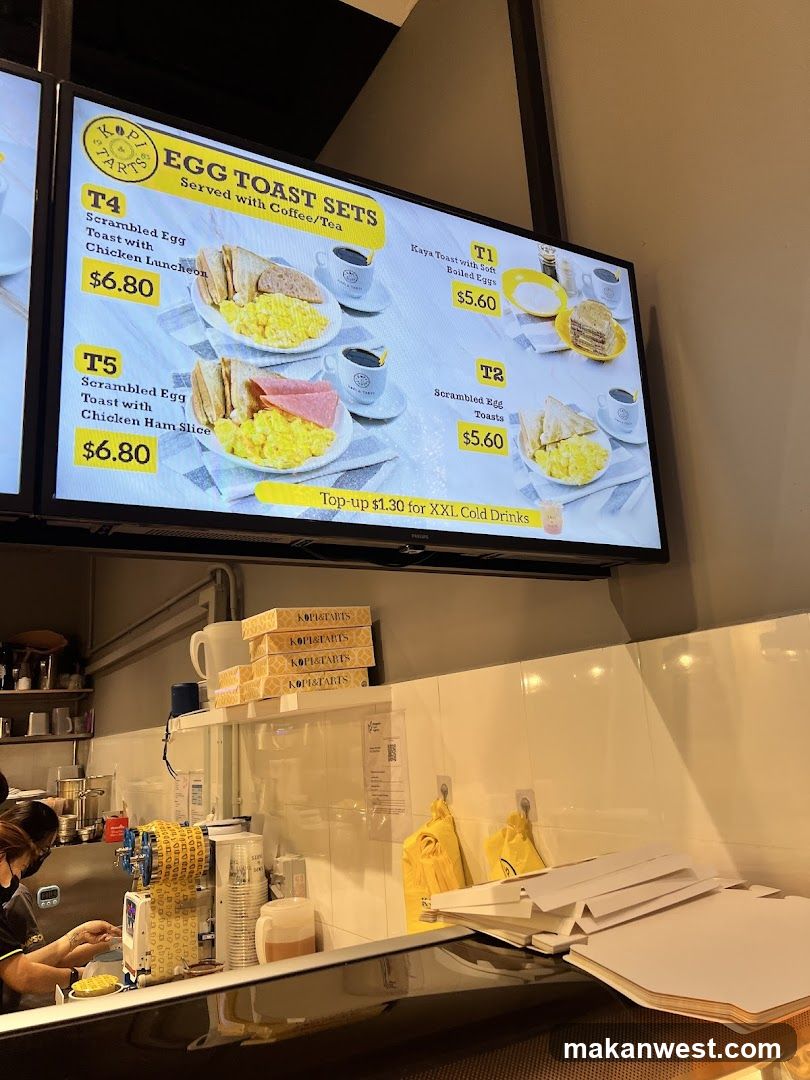 Egg Toast Sets Menu Board