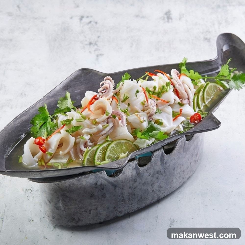 Squid Salad with Lime and Cilantro