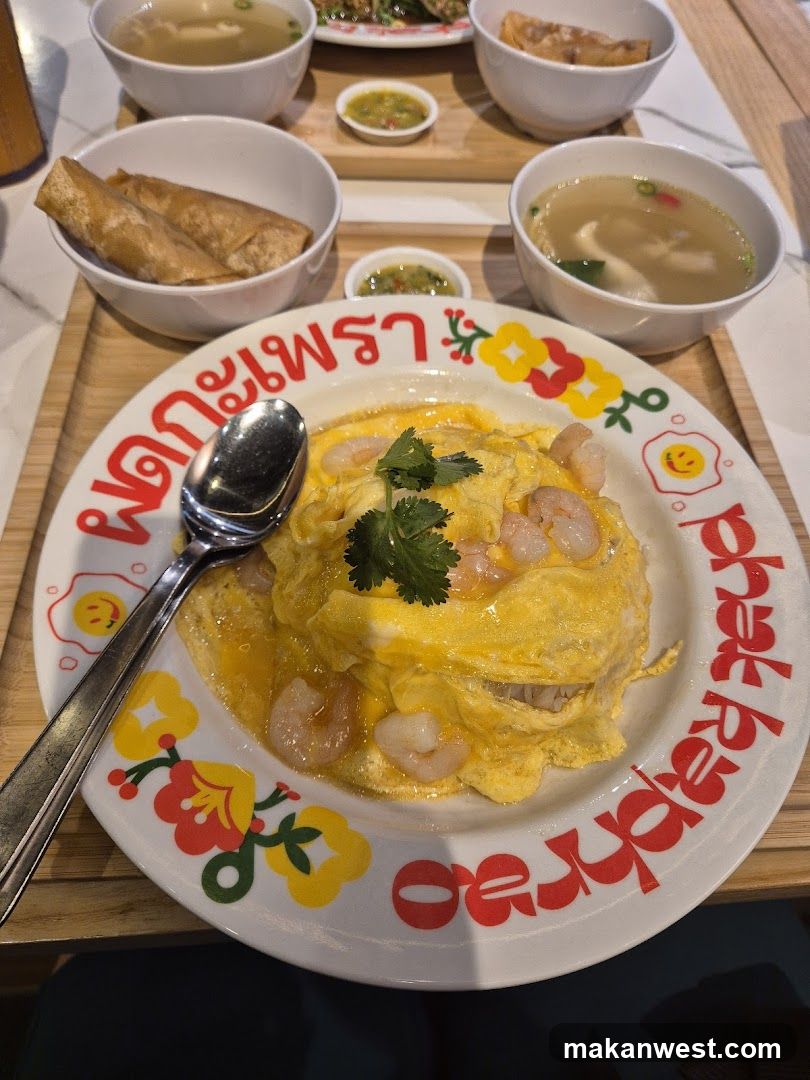 Thai Omelette with Shrimp