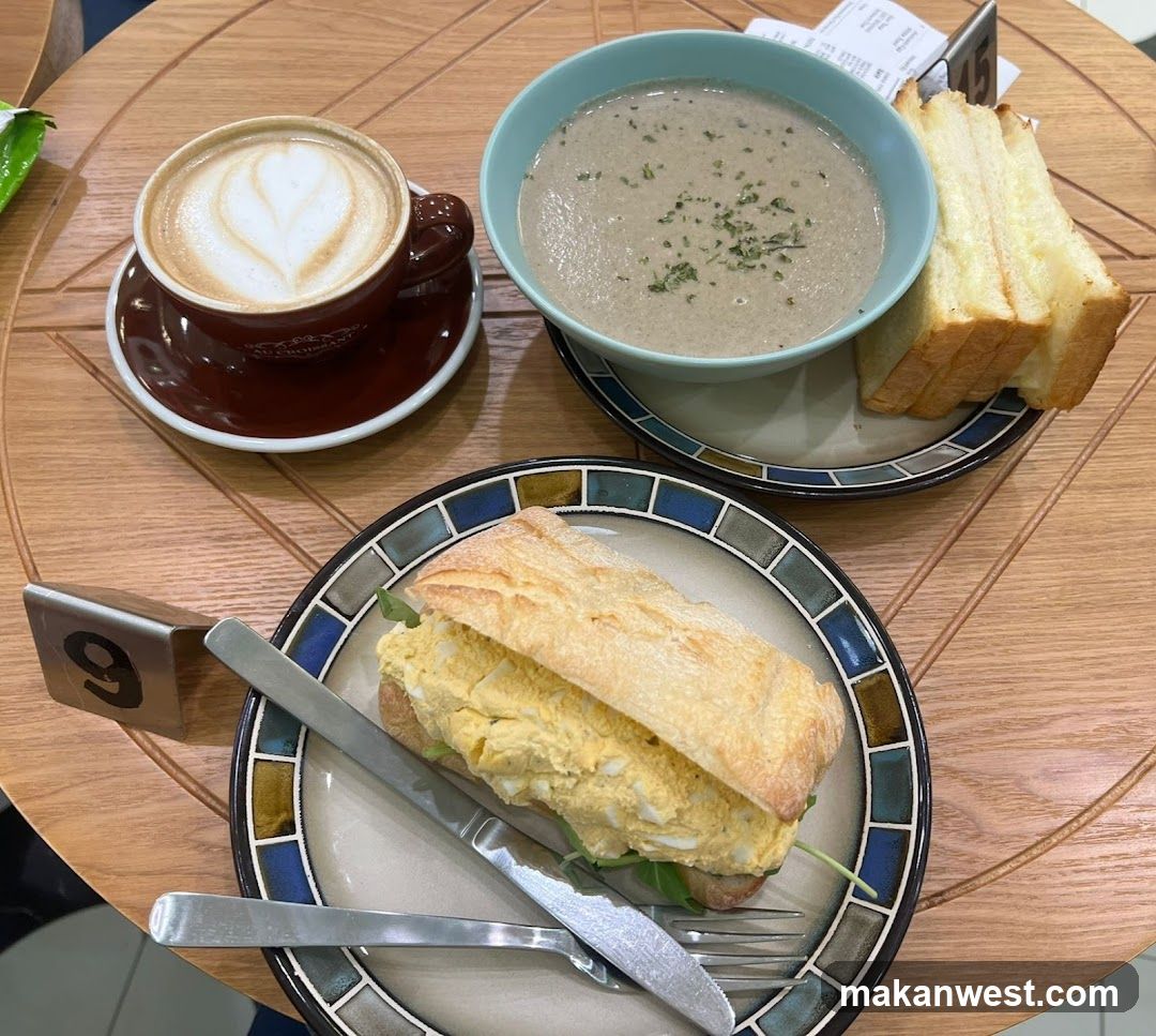Coffee and Sandwich Meal