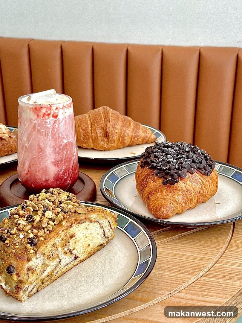 Pastries and Drink on Table
