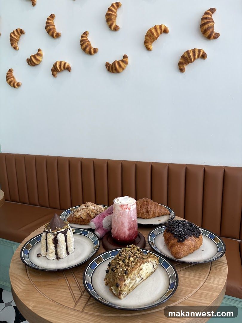 Croissant and Pastry Spread