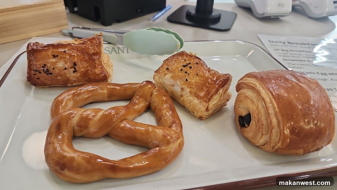 Breakfast Pastries on a Tray