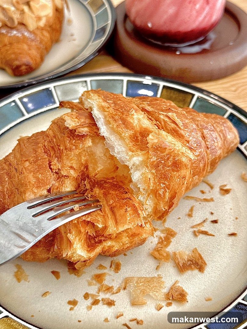 Croissant with Fork