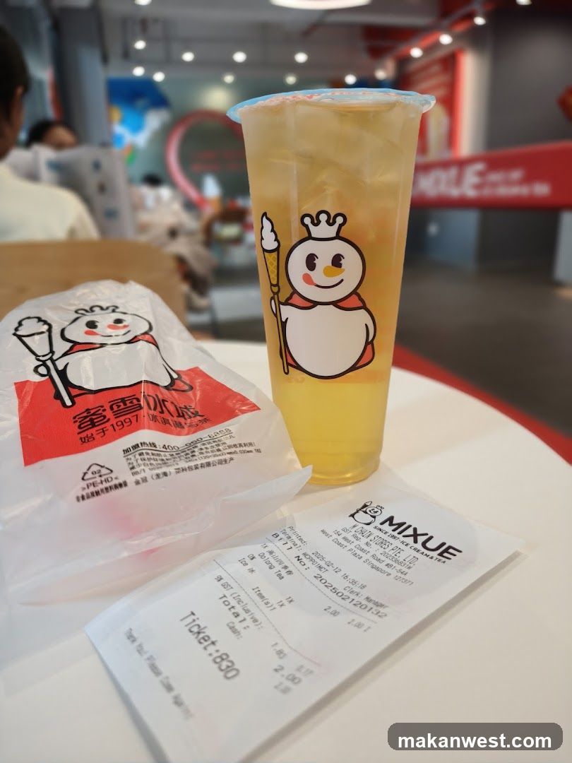 MIXUE Franchise Drink and Packaging