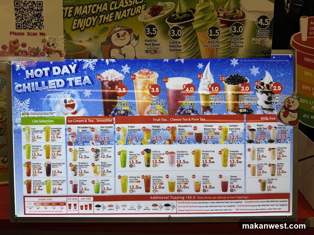 Hot Day Chilled Tea Menu Board