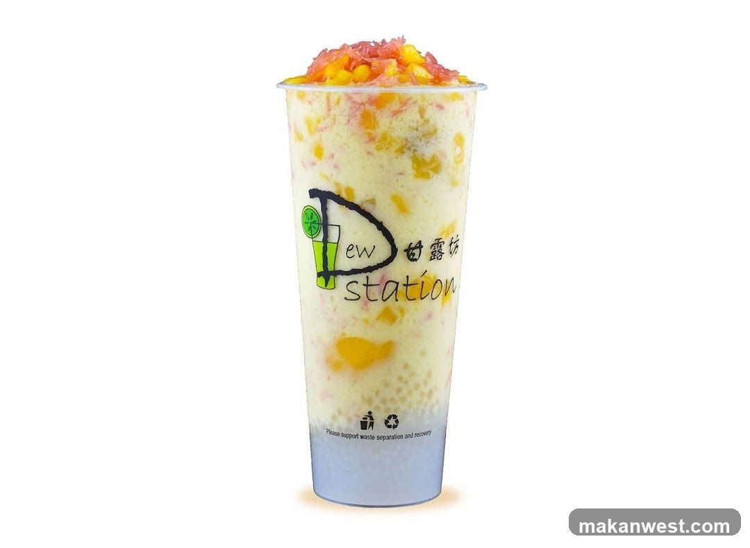 Mango Smoothie with Toppings