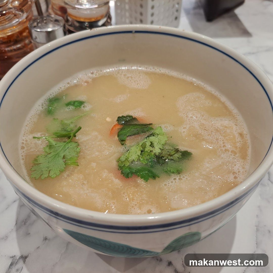 Bowl of Soup with Cilantro