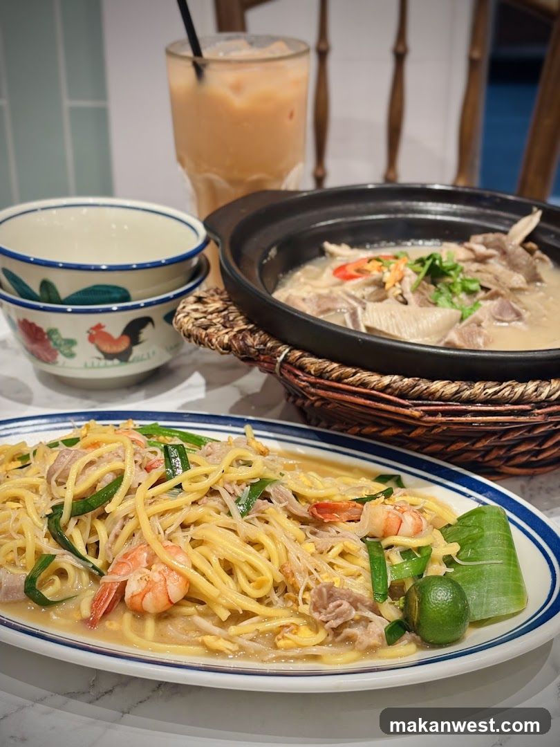 Dining Table with Asian Cuisine
