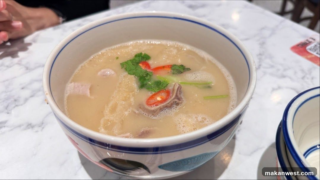 Bowl of Soup with Garnish