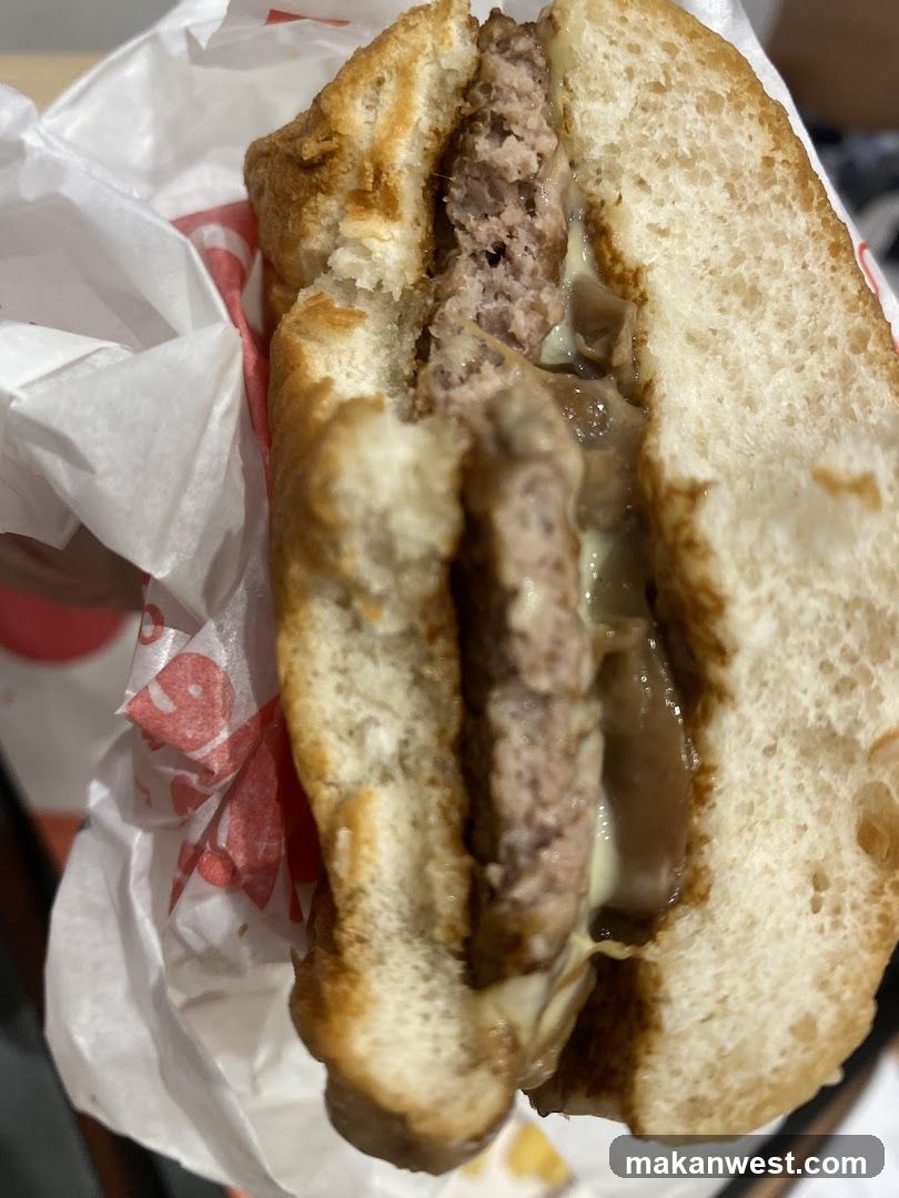 Burger with Meat Patty and Sauce