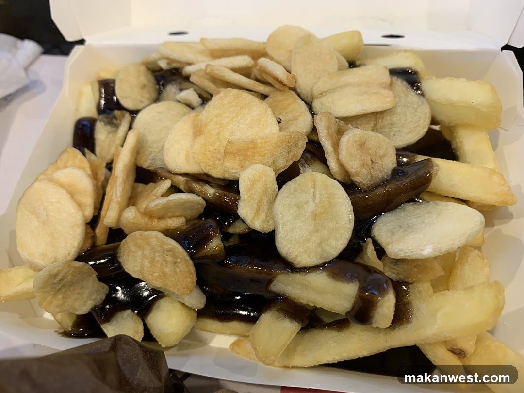 Loaded Fries with Almonds and Sauce