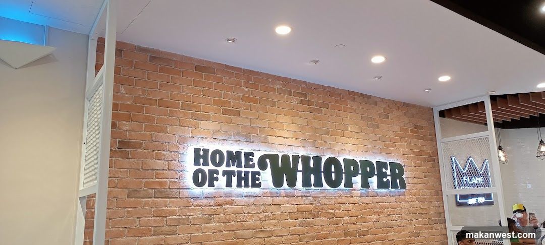 Whopper Store Interior Signage