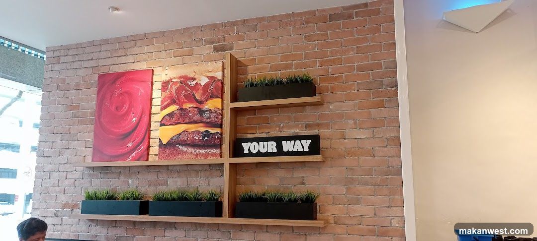 Burger Shop Interior Wall Display