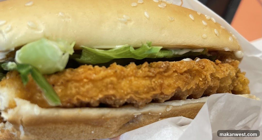 Fried Chicken Sandwich Close-Up