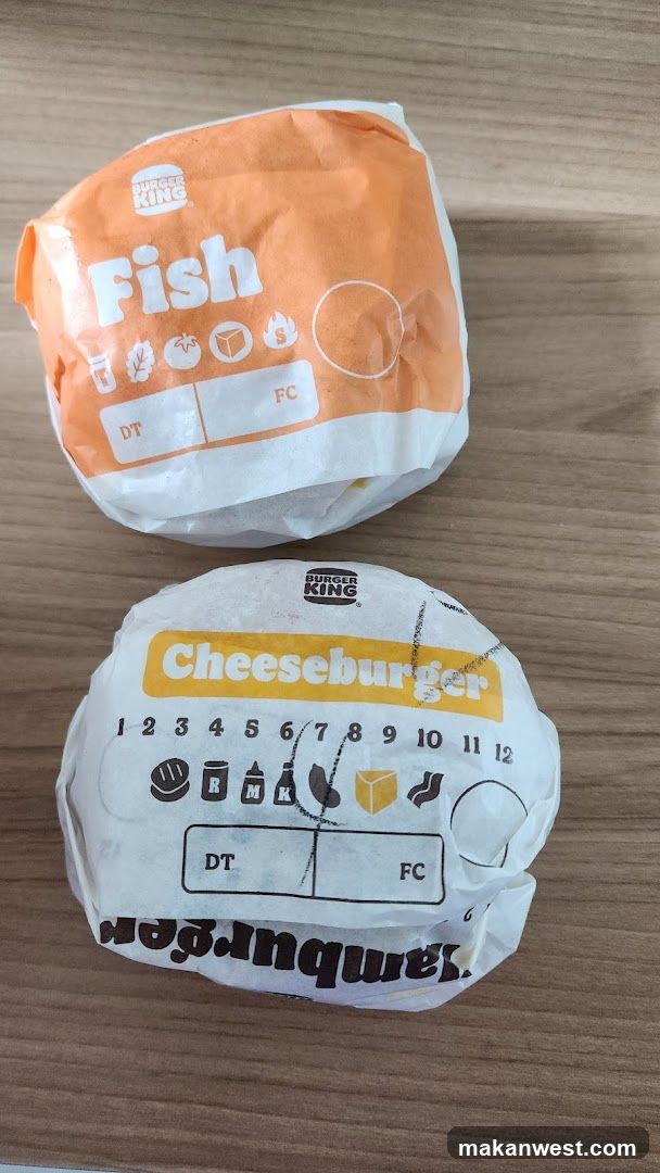 Burger King Wrappers on Table