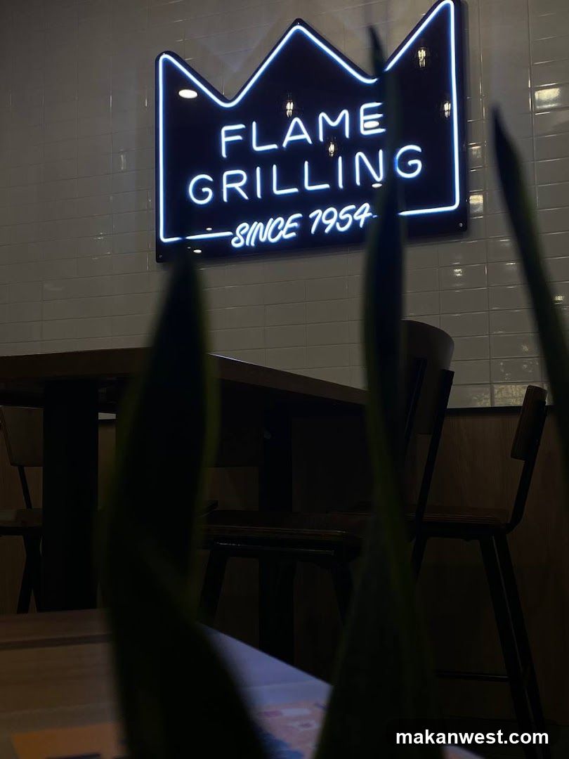 Flame Grilling Neon Sign