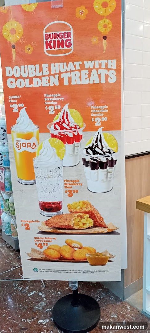 Burger King Double Huat with Golden Treats Ad