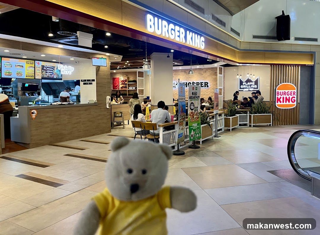 Burger King Interior with Teddy Bear