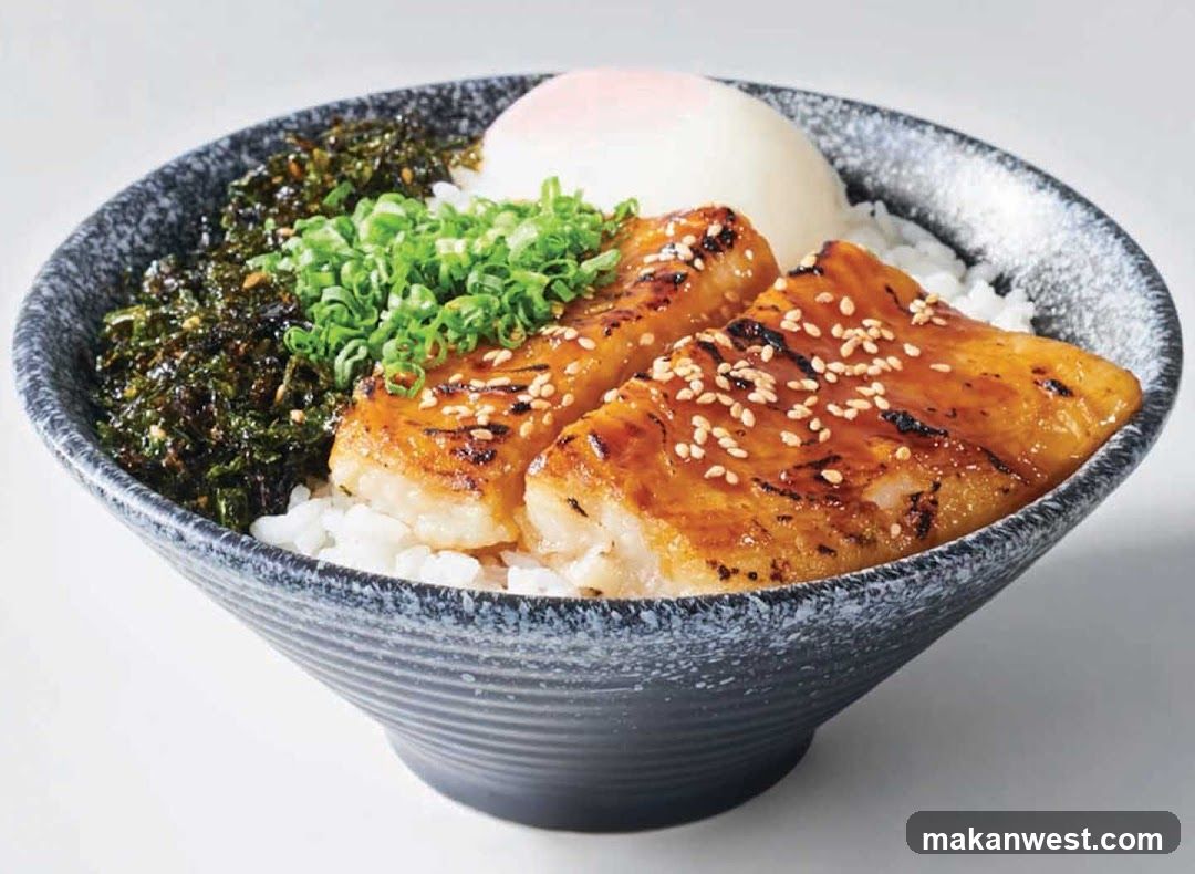 Grilled Fish Rice Bowl with Toppings