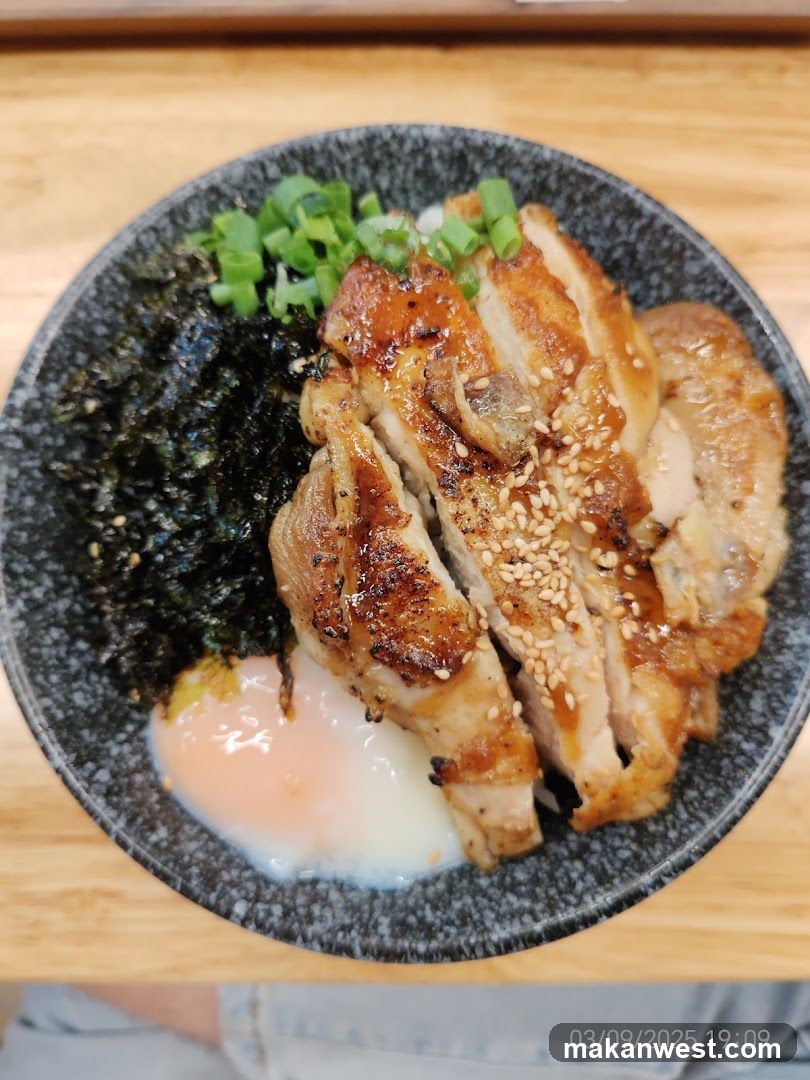 Grilled Chicken Bowl with Egg and Nori