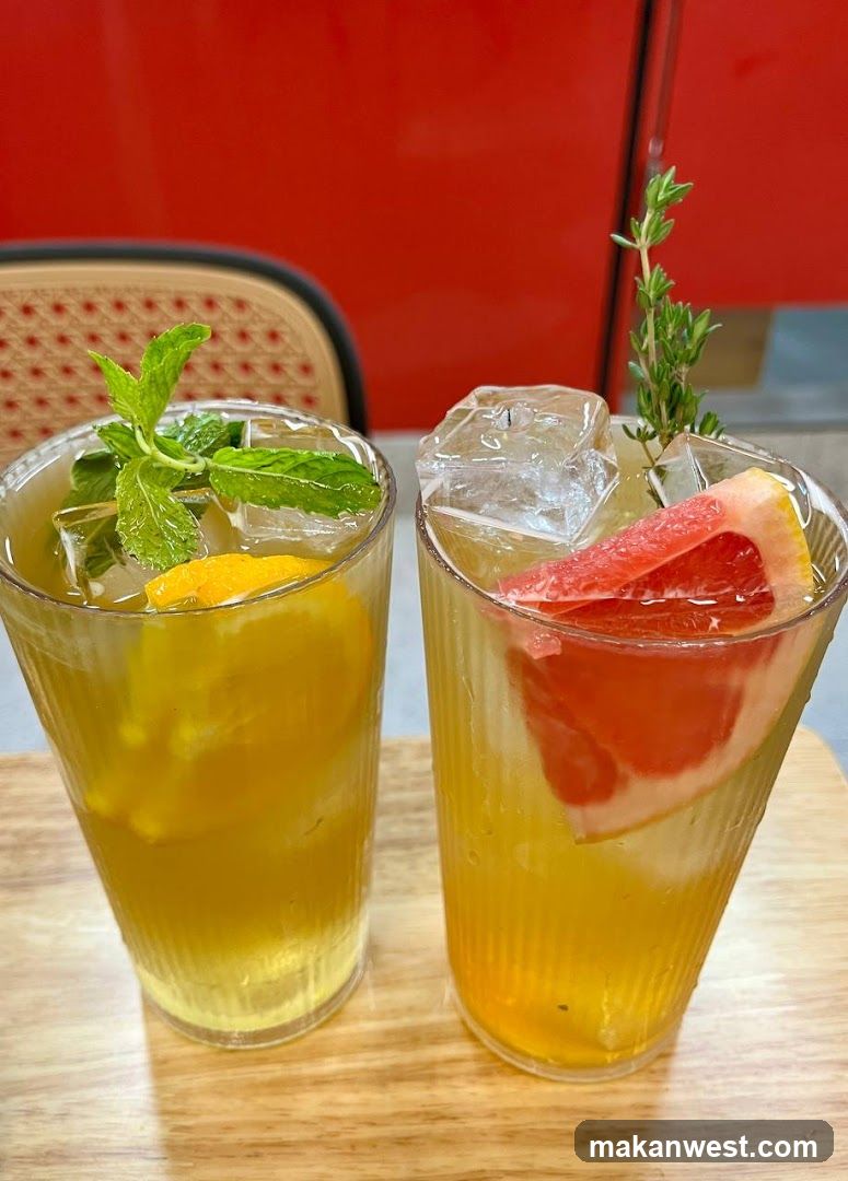 Grapefruit and Mint Lemonade