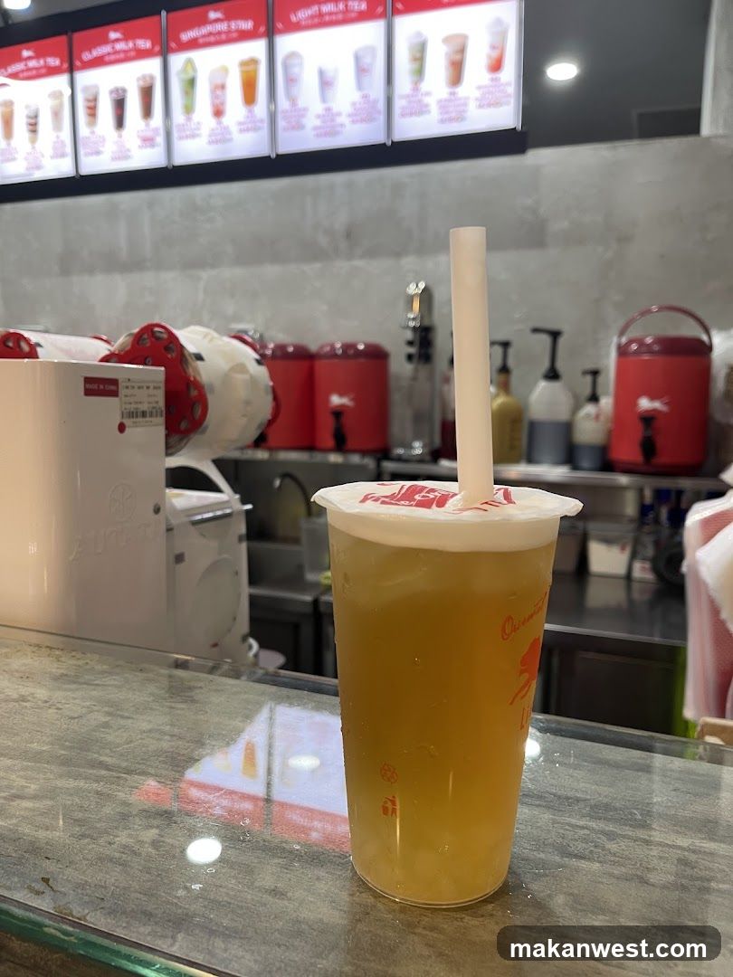Boba Tea Cup on Counter