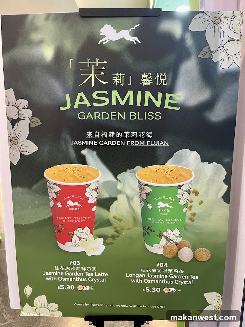 Jasmine Garden Bliss Menu Display