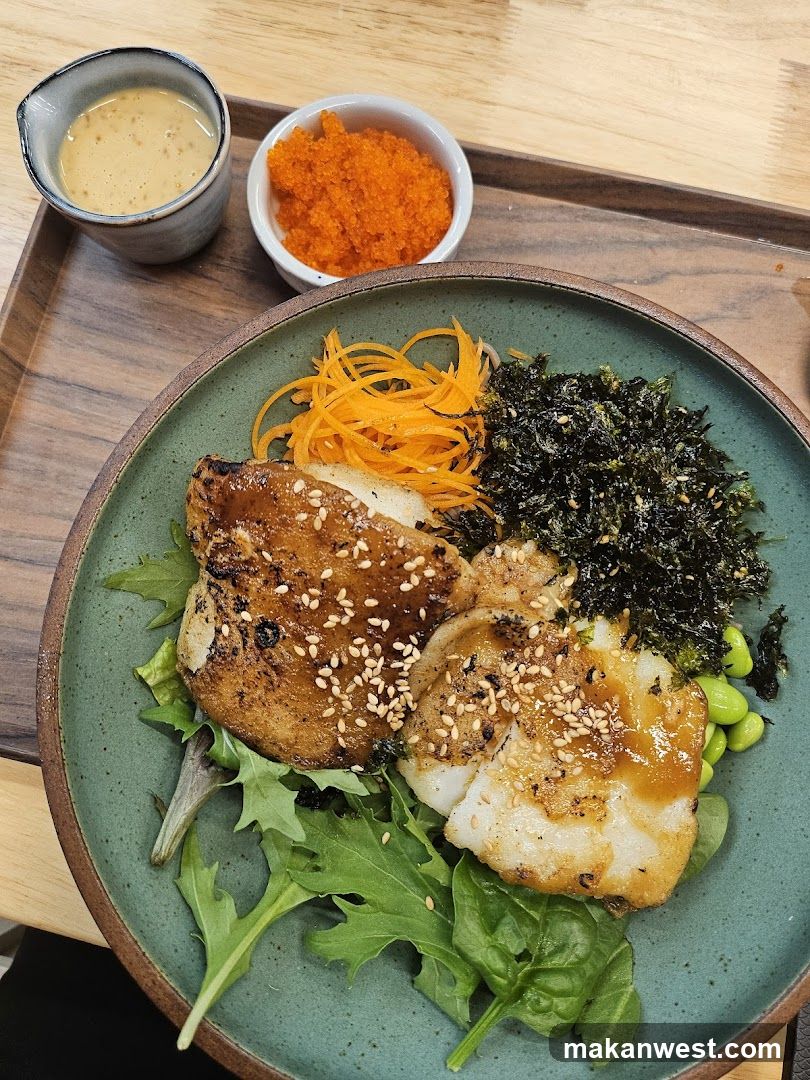 Grilled Fish Bowl with Sesame and Edamame