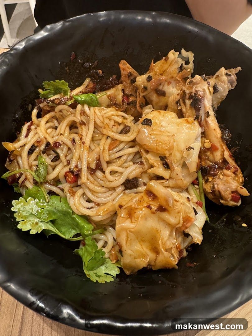 Spicy Noodle Bowl with Chicken Wings