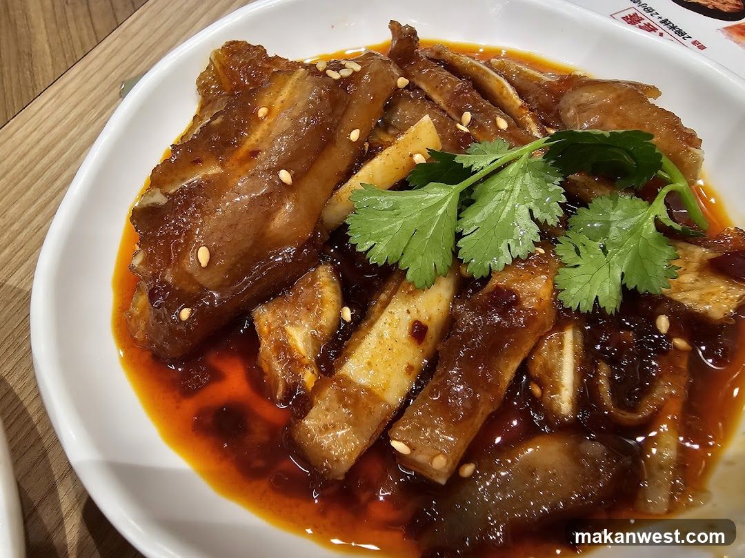 Spicy Braised Meat Dish with Cilantro