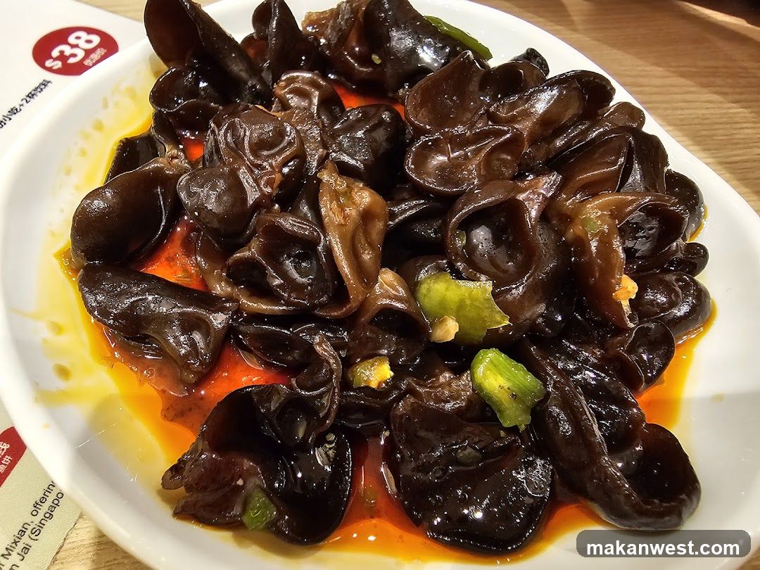 Wood Ear Mushrooms with Chili Oil