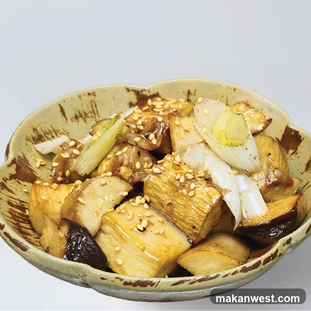 Stir-fried Eggplant with Sesame Seeds