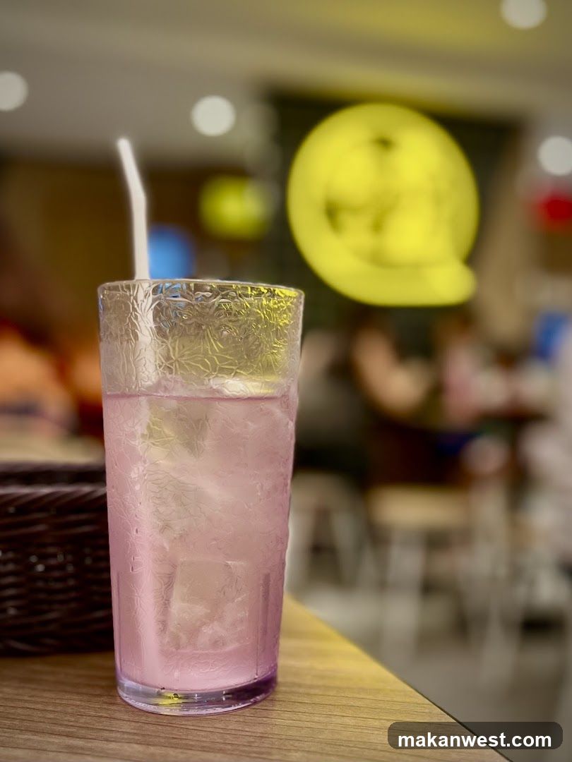 Pink Drink with Straw