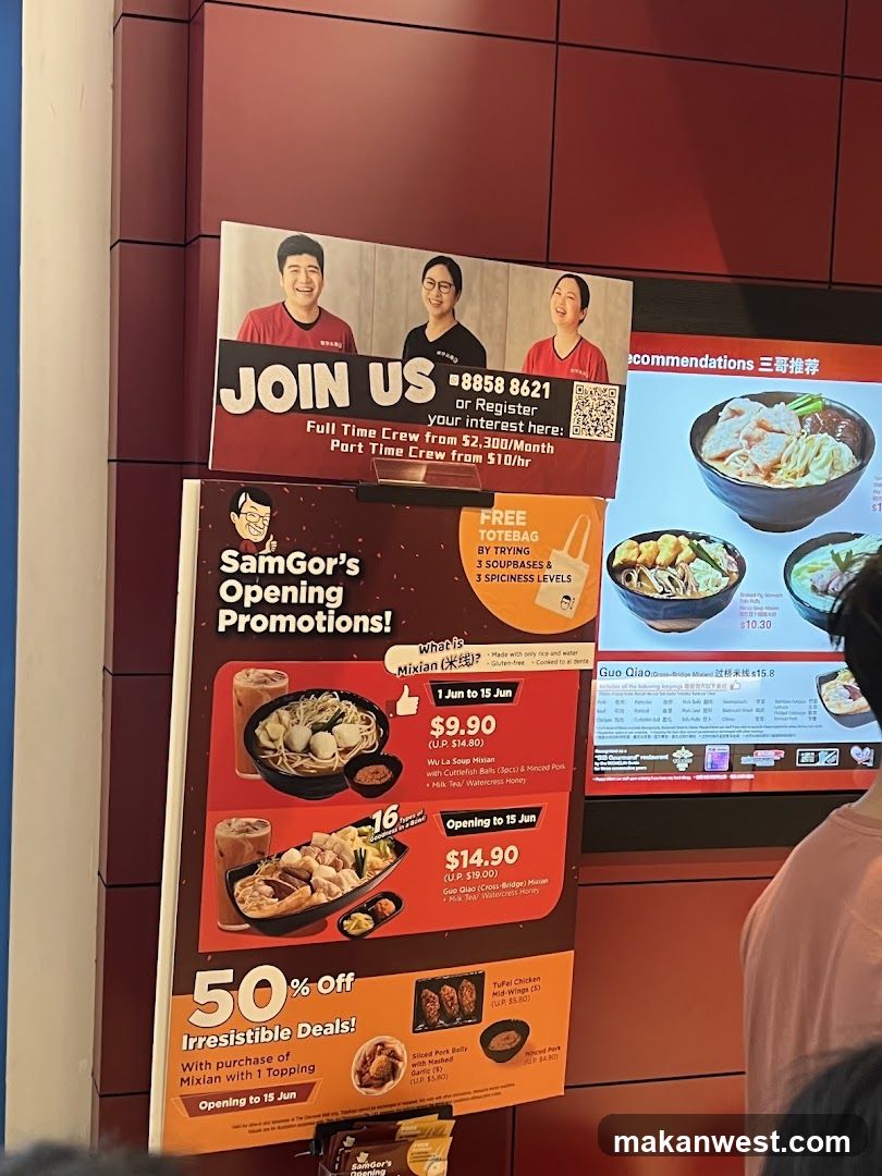SamGor's Opening Promotions and Recruitment Posters