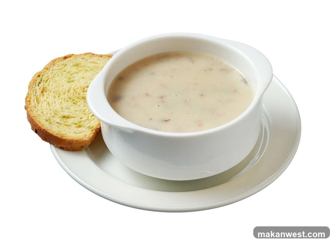 Creamy Soup with Bread