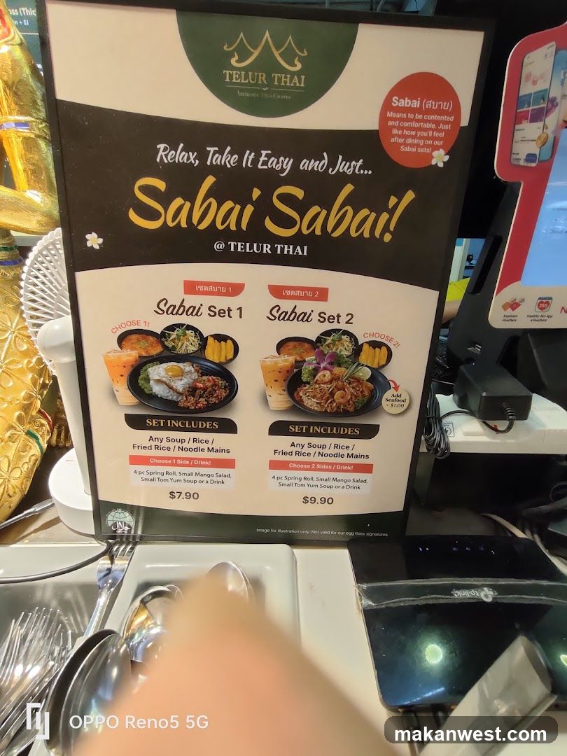 Telur Thai Sabai Set Menu