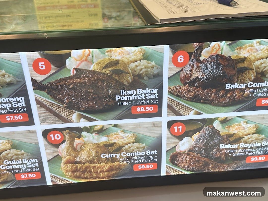 Grilled Fish and Chicken Menu Board