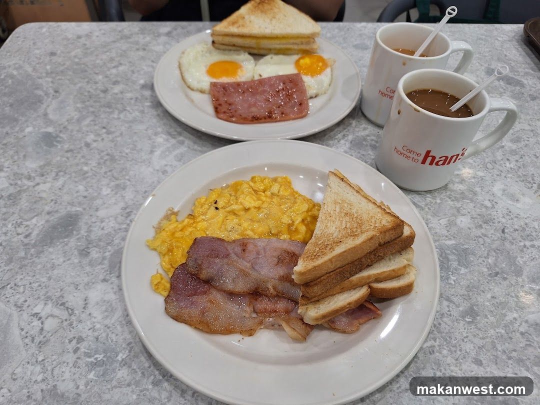 Breakfast Spread at Han's Coffee