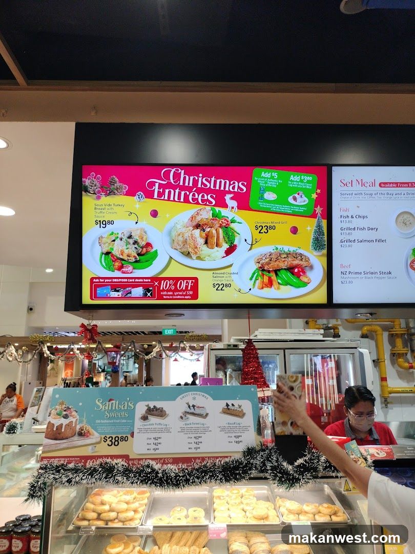 Christmas Menu Display
