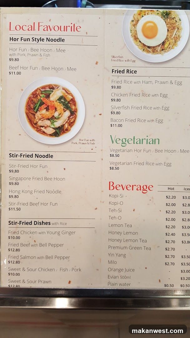 Local Favourite Menu Board