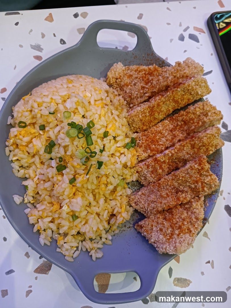 Fried Rice with Breaded Cutlet