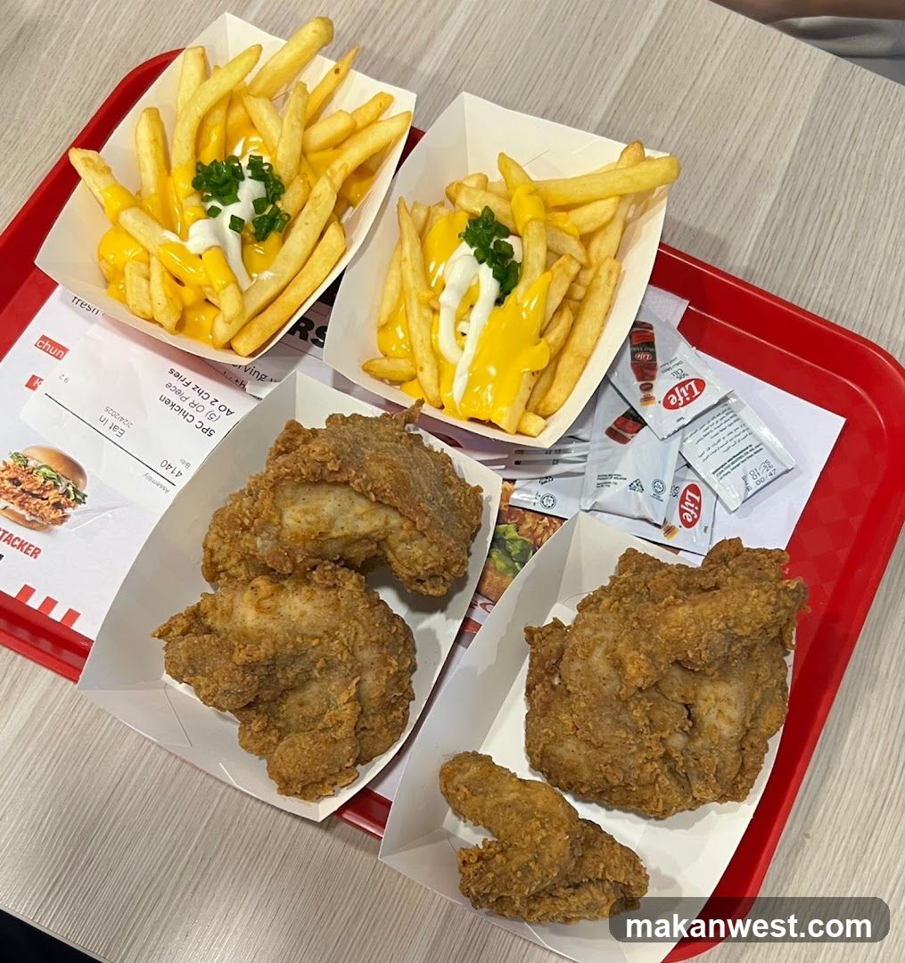 Fried Chicken and Fries Meal