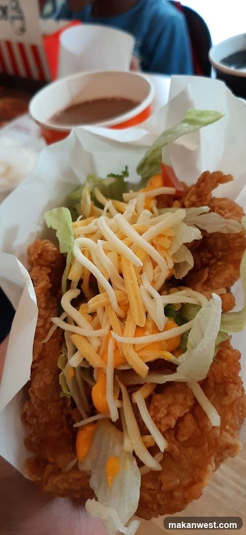 Fried Chicken Sandwich with Cheese and Lettuce